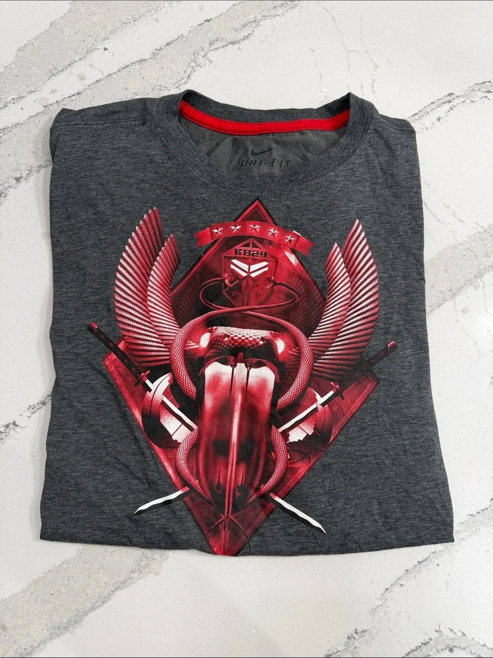 Nike Dri-Fit Kobe Bryant Black Mamba “KB24” Winged T- Shirt |